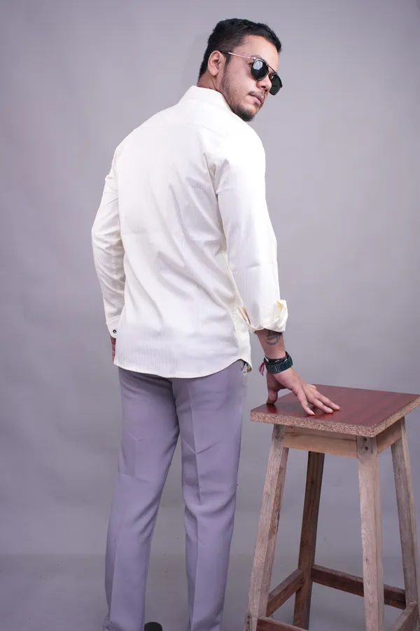 Yellow_Blonde_Striped_Shirt_For_Men