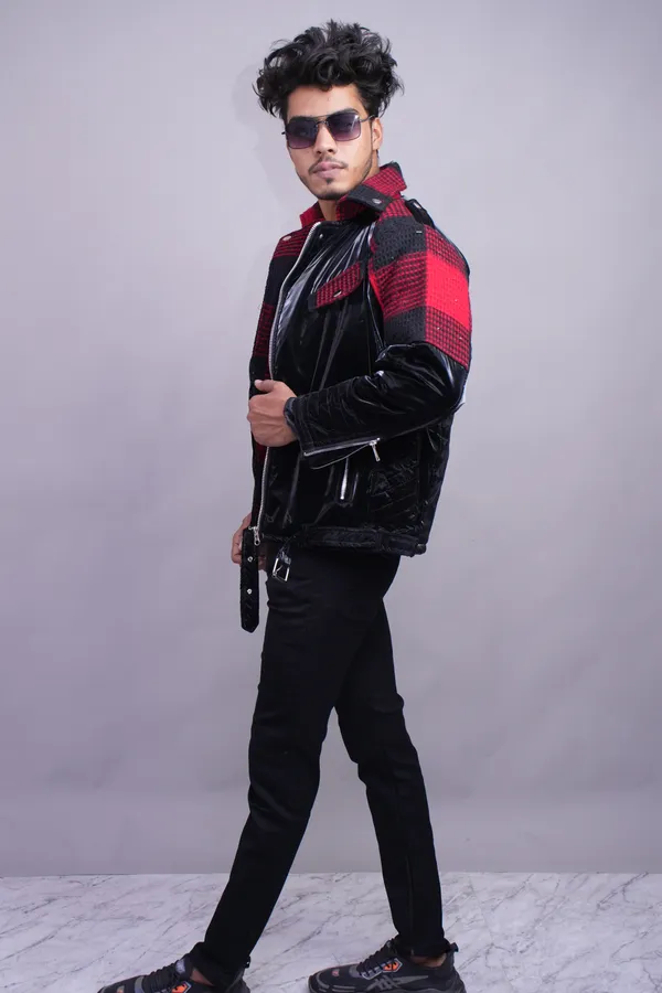 Black_And_Red_Checkered_Streetwear_Jacket_For_Men