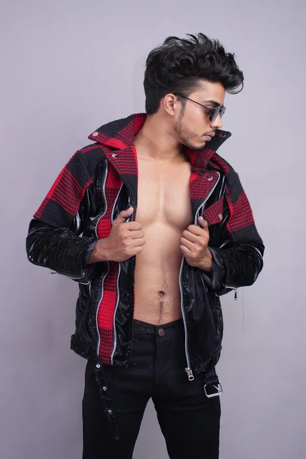 Black_And_Red_Checkered_Streetwear_Jacket_For_Men