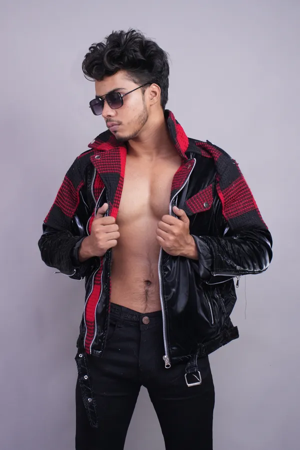 Black_And_Red_Checkered_Streetwear_Jacket_For_Men