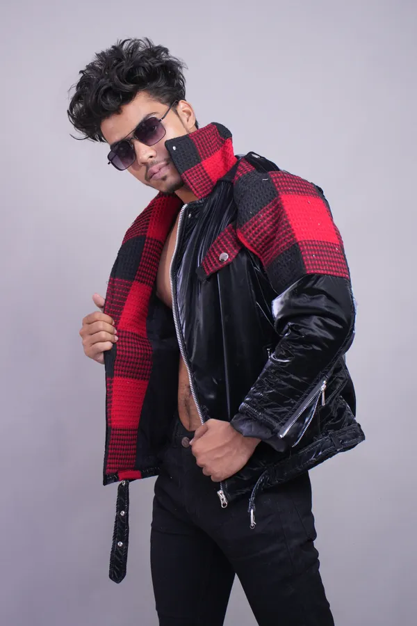 Black_And_Red_Checkered_Streetwear_Jacket_For_Men