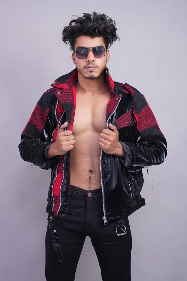 Black_And_Red_Checkered_Streetwear_Jacket_For_Men