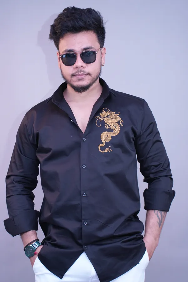 Black_Party_Wear_Dragon_Shirt_For_Men