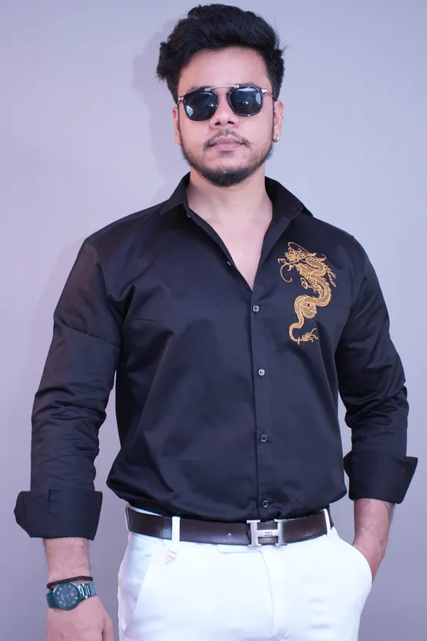 Black_Party_Wear_Dragon_Shirt_For_Men