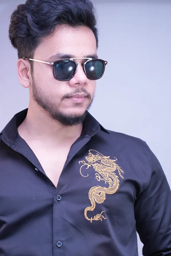 Black_Party_Wear_Dragon_Shirt_For_Men