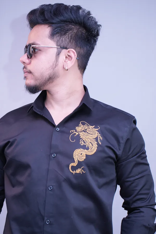 Black_Party_Wear_Dragon_Shirt_For_Men