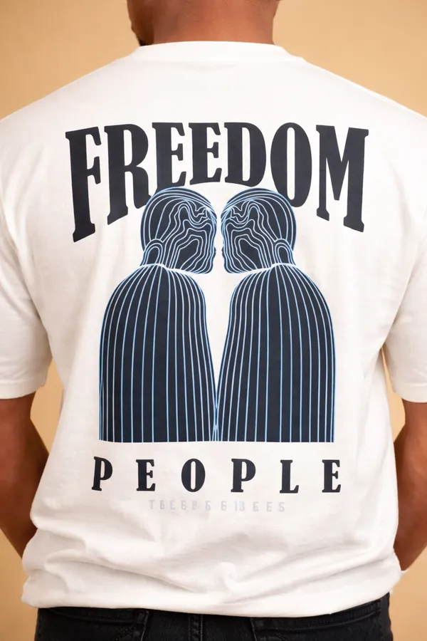 Bold_"FREEDOM_PEOPLE"_Graphic_Tee_-_White