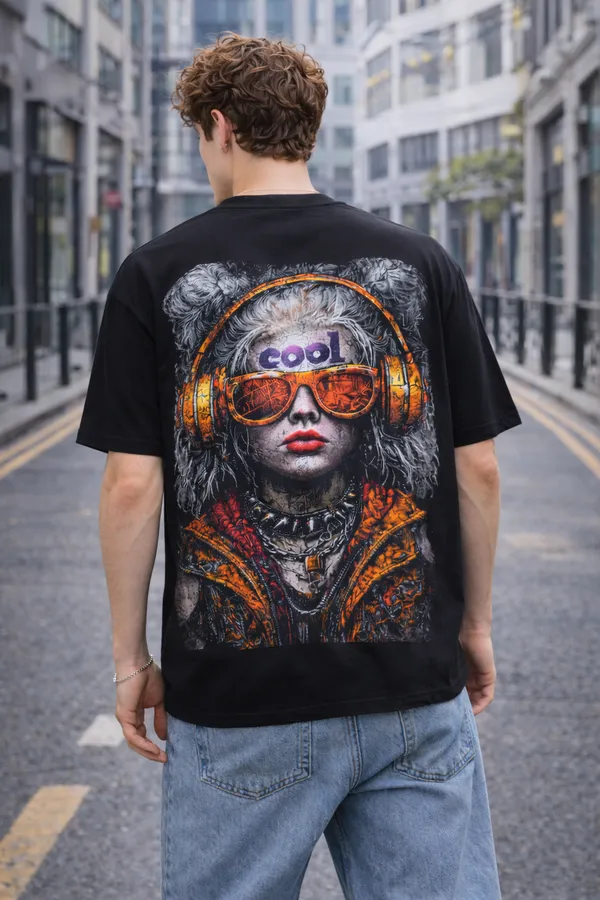 Urban_Cool_Girl_Graphic_Oversized_T-Shirt_–_Streetwear_Back_Print_Black_Tee