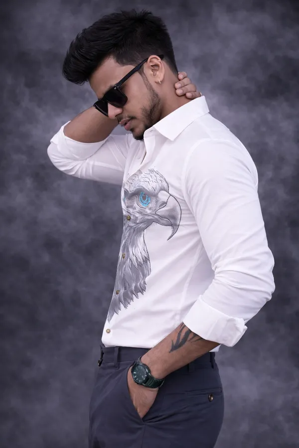 White_Eagle_Printed_Party_Shirt_Soar_For_Men