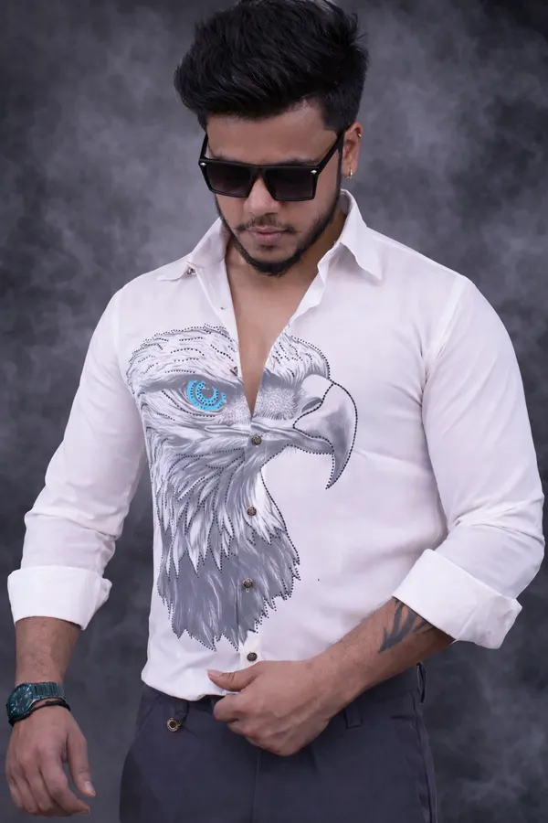 White_Eagle_Printed_Party_Shirt_Soar_For_Men