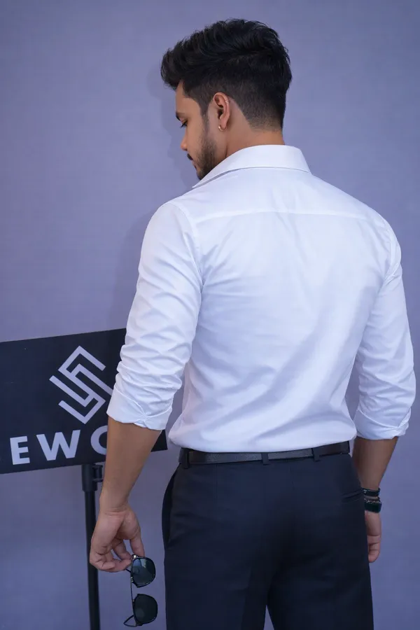 White_Alabaster_Party_Wear_Dragon_Shirt_For_Men
