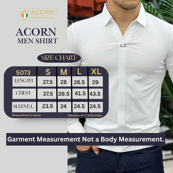 Acorn_White_Premium_Mens_Slim_Korean_Fit_Stretch_Hybrid_Shirt