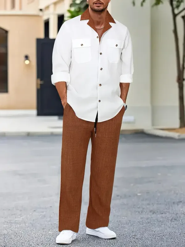 Acorn_Men’s_Korean_Full_Sleeve_Shirt_&_Pant_Set