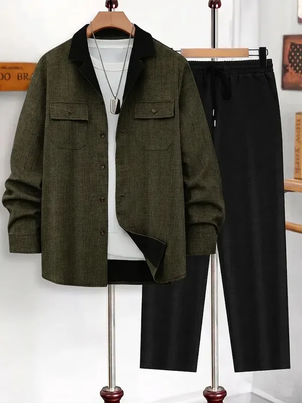 ACORN__Men’s_Korean_Full_Sleeve_Shirt_&_Pant_Set