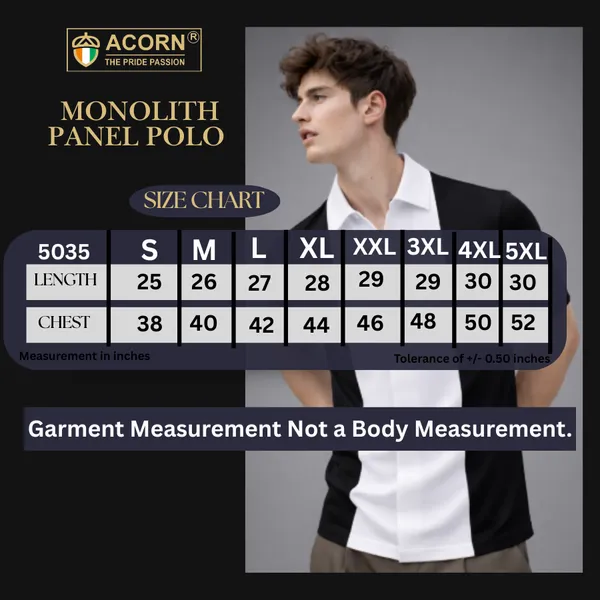 Acorn_Black_&_White_Korean_Stylish_Monolith_Panel_Polo