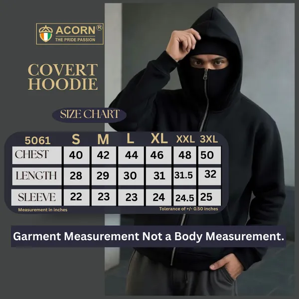 Acorn_Black_Covert_Korean_Light_Weight_Zip_Hoodie