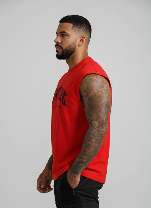 Acorn_Korean_Red_New_York_Sleeveless_Muscle_Unisex_Tee