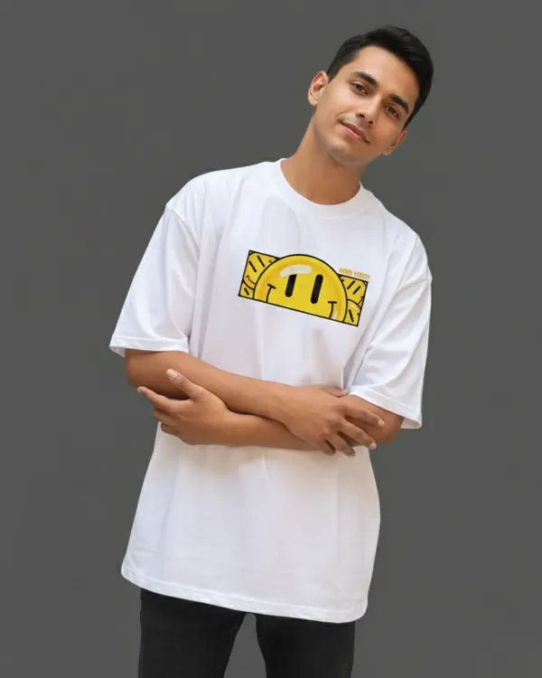 Smile_Embroidery_Print_French_Terry_Cotton_Tee