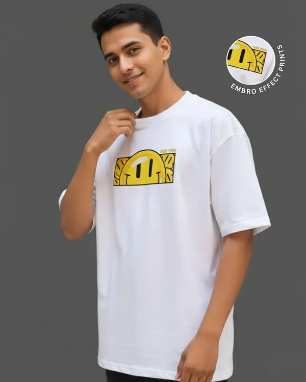 Smile_Embroidery_Print_French_Terry_Cotton_Tee