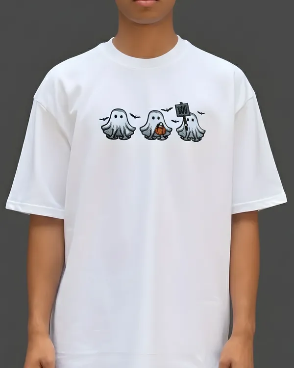 Spooky_Halloween_Embroidery_print_French_Terry_Cotton_Tee