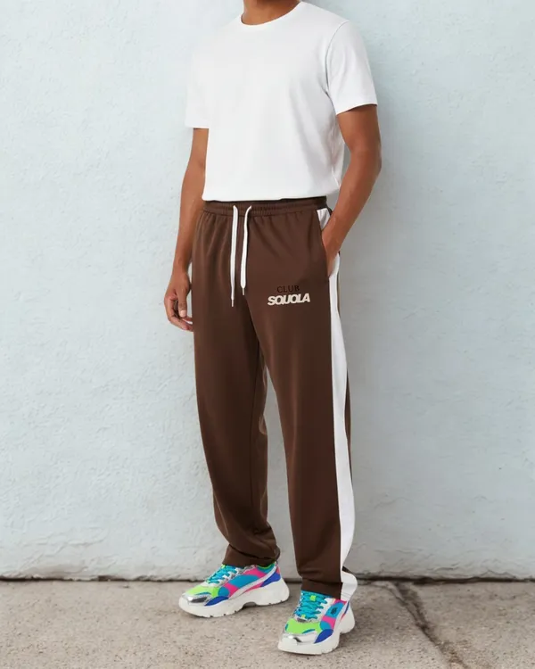 Brown_Men_Cream_Striped_Track_Pants