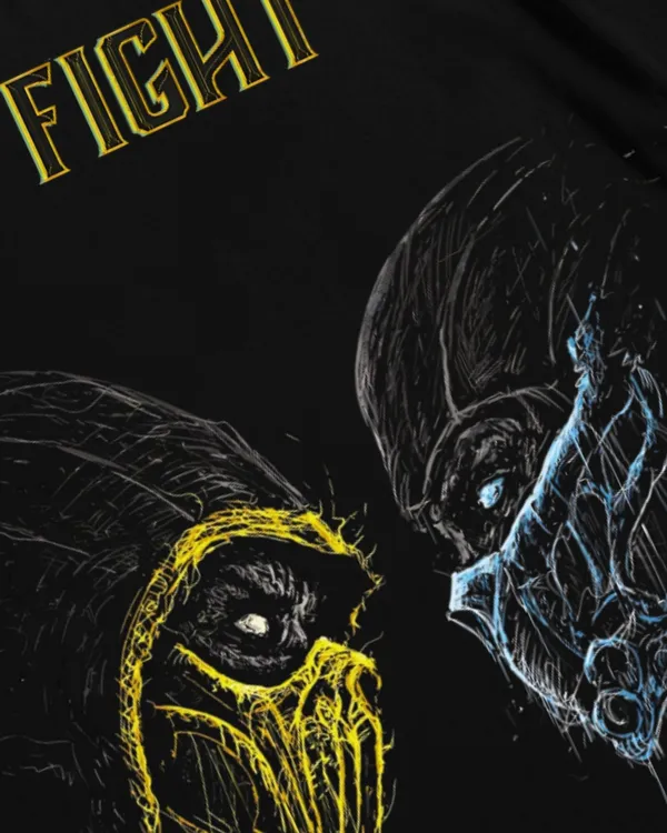 Black_Mortal_Kombat_Fight_French_Terry_Cotton_Tee