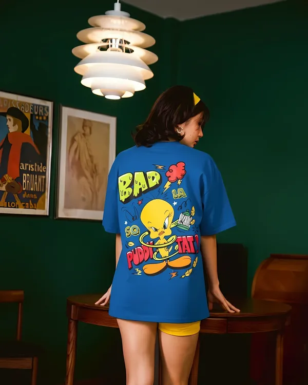 Blue_Tweety_Looney_Tunes_French_Terry_Cotton_Tee