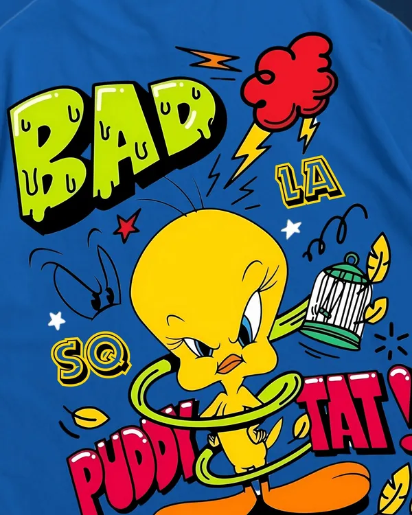 Blue_Tweety_Looney_Tunes_French_Terry_Cotton_Tee