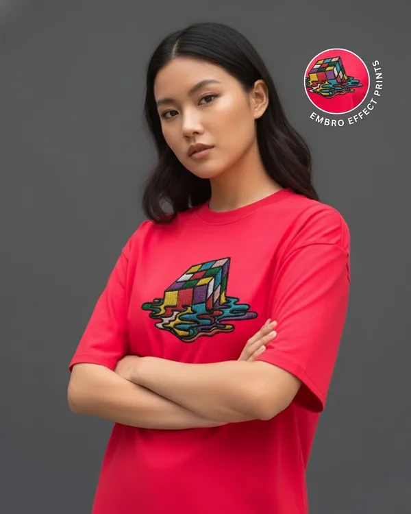 Rubik_Fluid_Embroidery_print_French_Terry_Cotton_Tee