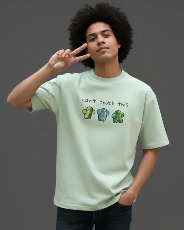 Cactus_Embroidery_print_French_Terry_Cotton_Tee