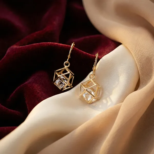 Golden_Brass_Earring_For_Women