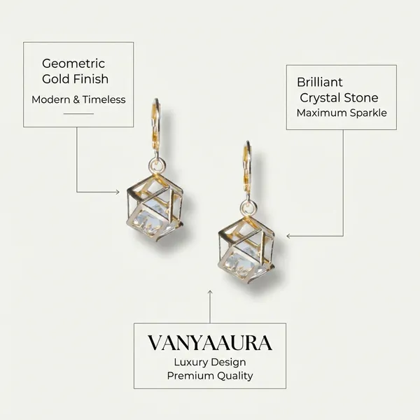 Golden_Brass_Earring_For_Women