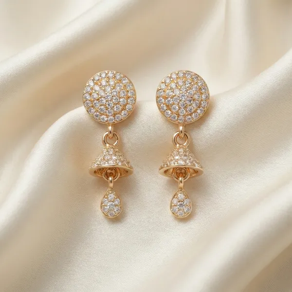 Golden_Brass_Earring_For_Women