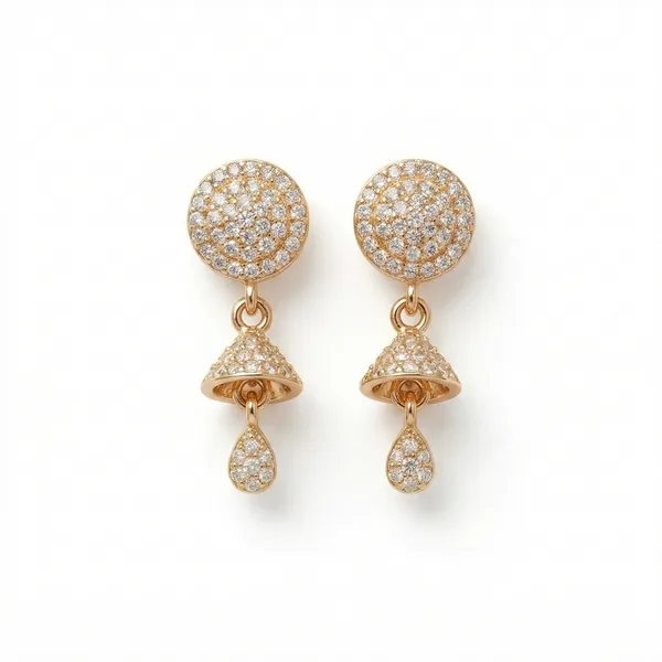 Golden_Brass_Earring_For_Women