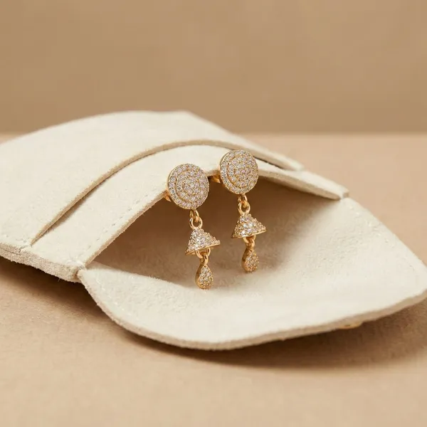 Golden_Brass_Earring_For_Women