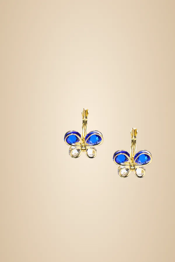 Blue_Golden_Brass_Earring_For_Women
