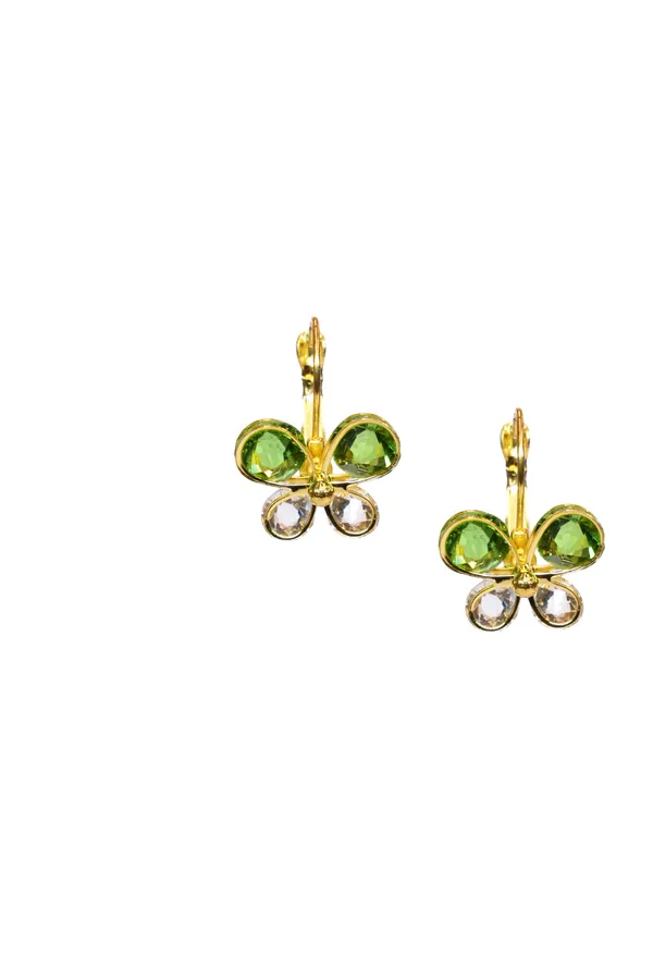 Green_Golden_Brass_Earring_For_Women