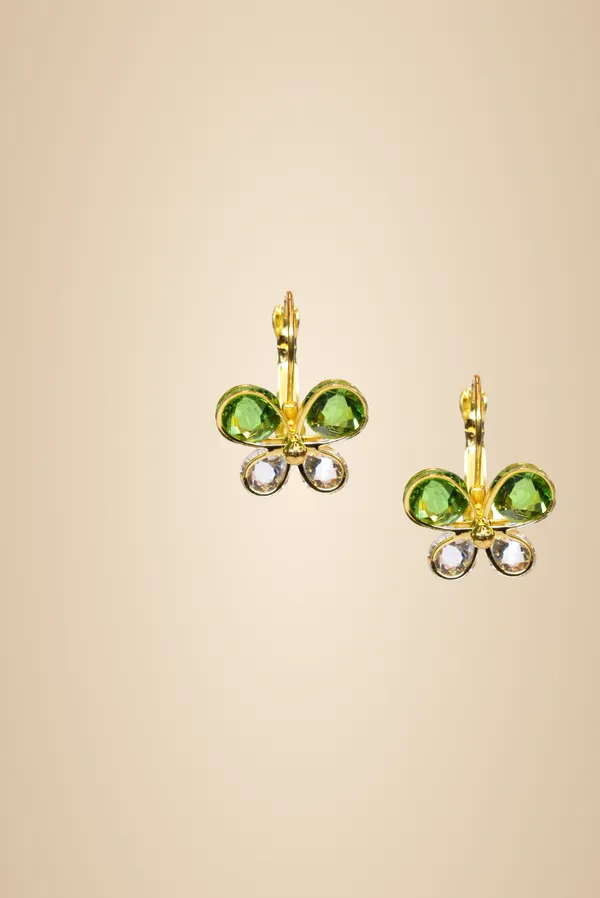 Green_Golden_Brass_Earring_For_Women