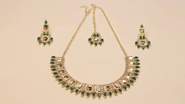 Silver_Brass_Necklace_with_Earring_For_Women