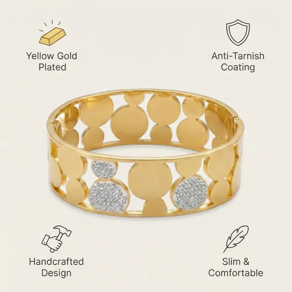 Golden_Brass_Bracelet_For_Women