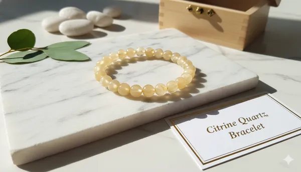 Yellow_Citrine_Quartz_Gemstone_Beaded_Bracelet