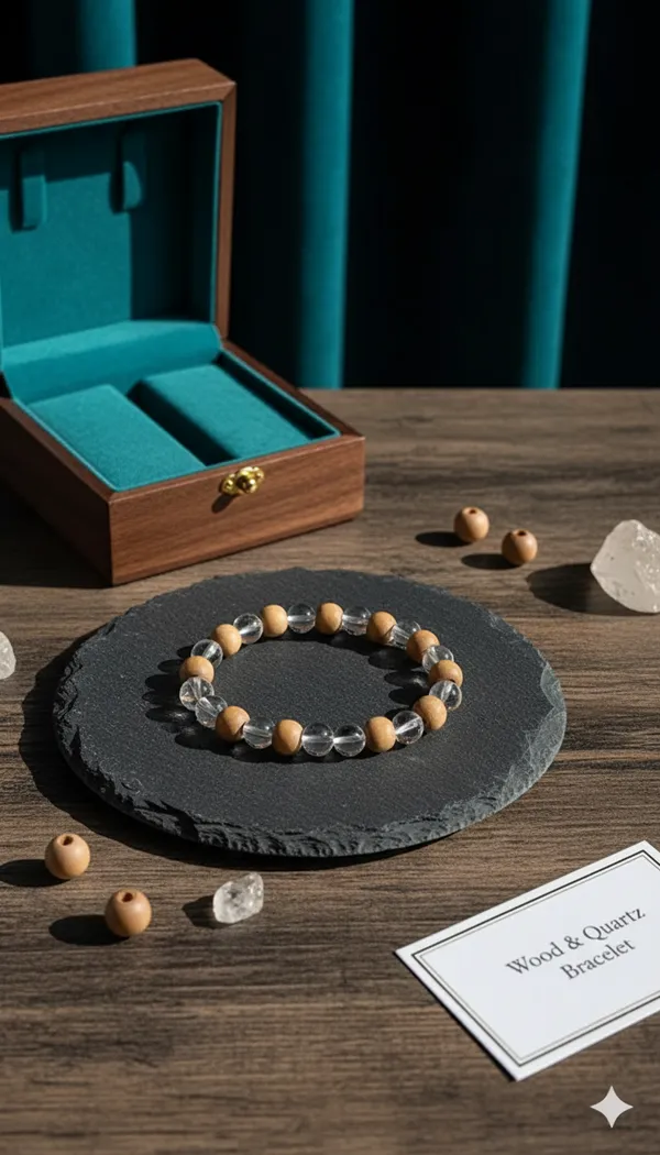 Clear_Quartz_Tulsi_Wood_Beaded_Bracelet