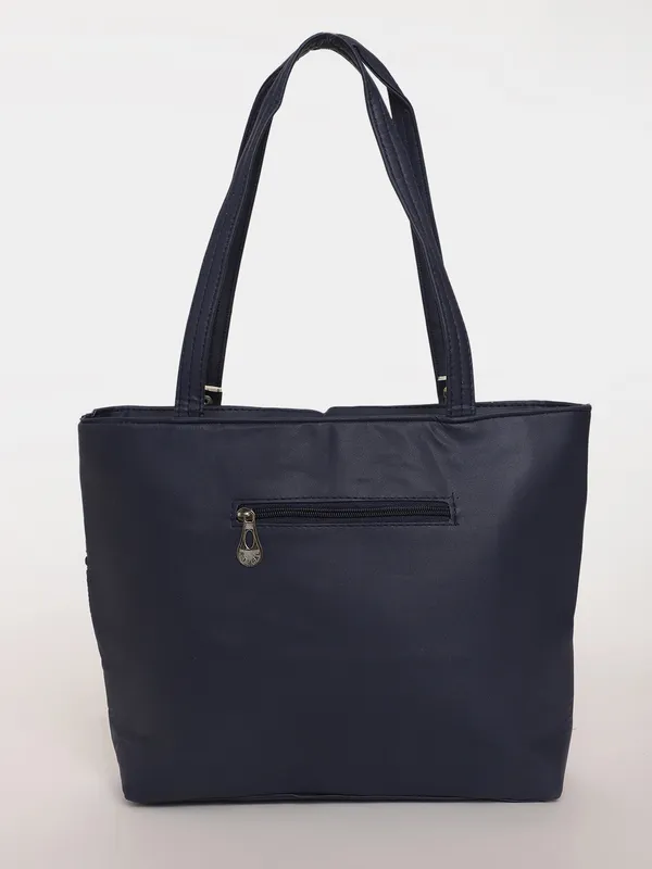 Blue_Stylish_Tote_Handbag__Premium_Leather_Shoulder_Bag_With_Multiple_Zipper_Compartments