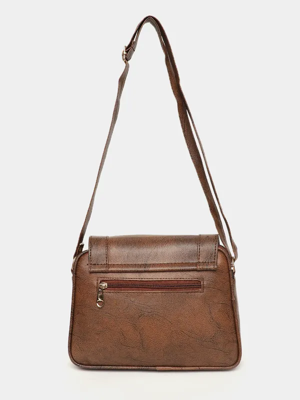 Brown_Textured_Sling_Bag_With_Cutwork_Design