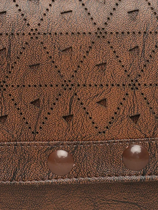 Brown_Textured_Sling_Bag_With_Cutwork_Design