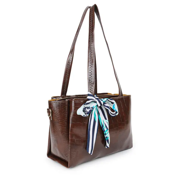 Croc-textured_premium_finish_bag_for_Women
