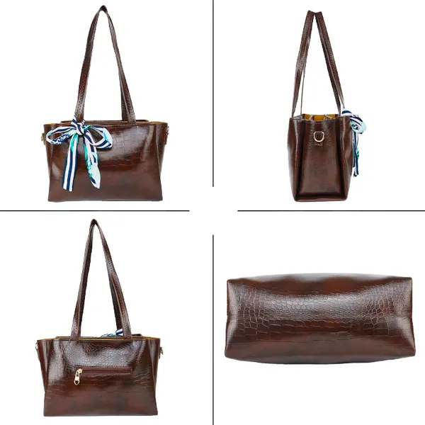 Croc-textured_premium_finish_bag_for_Women