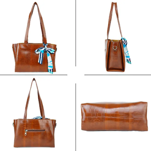Croc-textured_premium_finish_bag_for_Womens