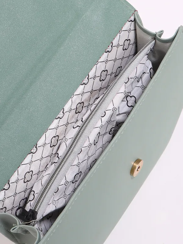 Sage_Green_Quilted_Sling_Bag_With_Chain_Strap