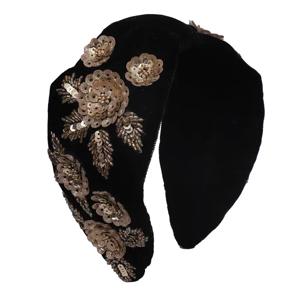 Black_Fancy_Gold_Flower_Embroidery_Work_Hair_Band_For_Girls